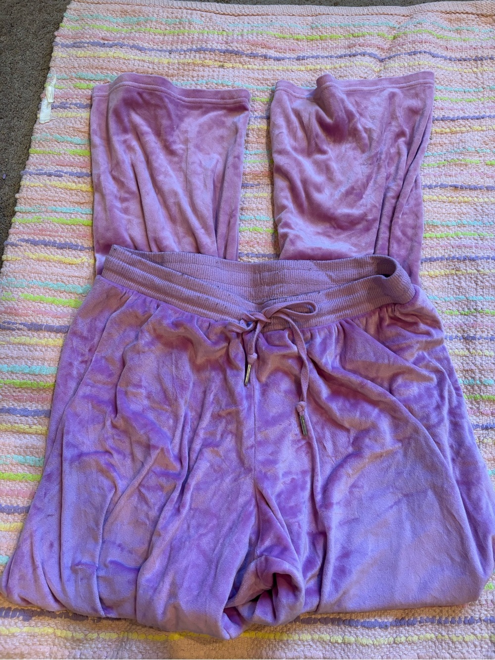Juicy Couture Lavender Purple Velour Track Pants